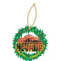 Red Rock Canyon Wreath Ornament w/ Clear Mirrored Back (2 Square Inch)